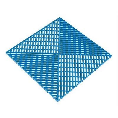 Решётка Альта-Профиль с дополнительным обрамлением синий 0.40х0.40 м.п., 12 шт./уп.